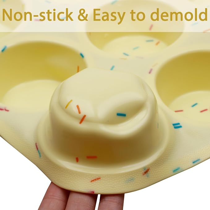 Silicone Muffin Pan 12-Cup Egg Bite Mold - Image 7