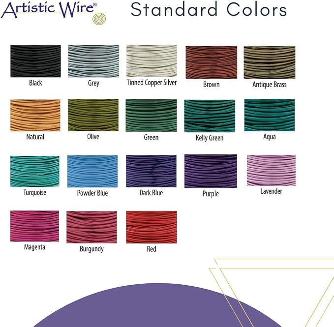 Artistic Wire, 28 Gauge Tarnish Resistant Colored Copper Craft Wire, Antique - Image 5