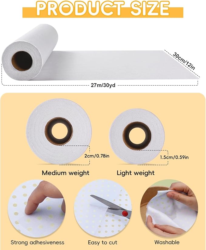 UzecPk Light Weight Fusible Interfacing - Image 2