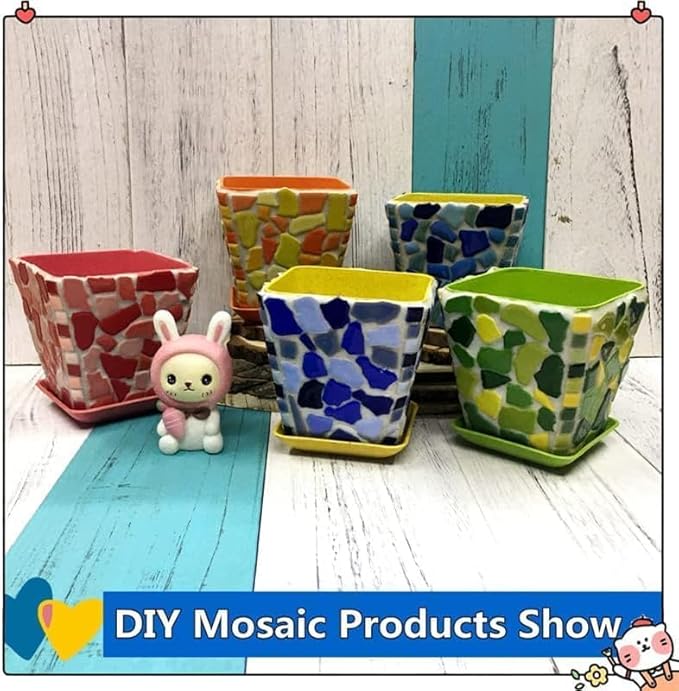 1.1LB Irregular Ceramics Mosaic Tiles, Mosaic Pieces Stones for DIY Mosaic Making Craft Hobby Arts Home Wall Decoration (Gold)
