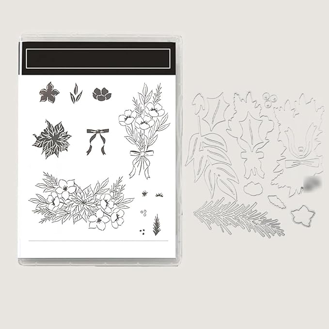 2025-2026 Stamps and Dies for Card Making, Stamps and Dies Set 2025 for Christmas and Halloween, Die Cut DIY Various Festivals Album Scrapbooking Birthdays Greeting Card (M4284)