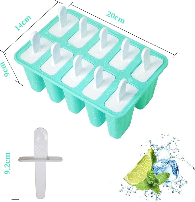 Popsicles Molds, 10 Pieces Silicone Ice Pop Molds - Image 8