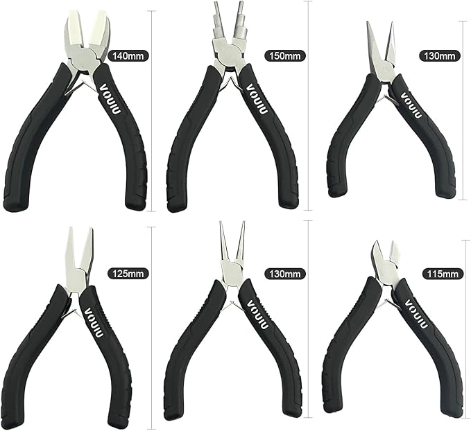 6-Piece Jewelry Pliers Set Jewelry Making Tools