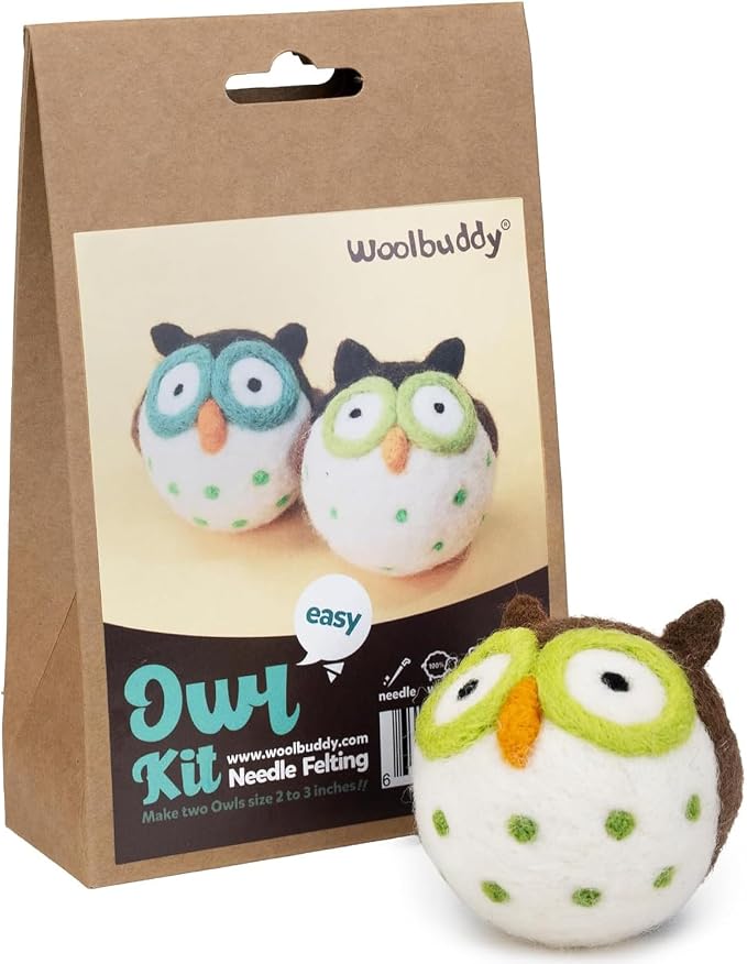 Woolbuddy Needle Felting Kit for Beginner Adults, Starter Set by Woolbuddy