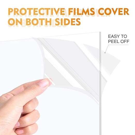 6 Pack of Acrylic Sheets 11x14-0.043" Thick Clear Extruded Plexiglass Sheets - Image 2