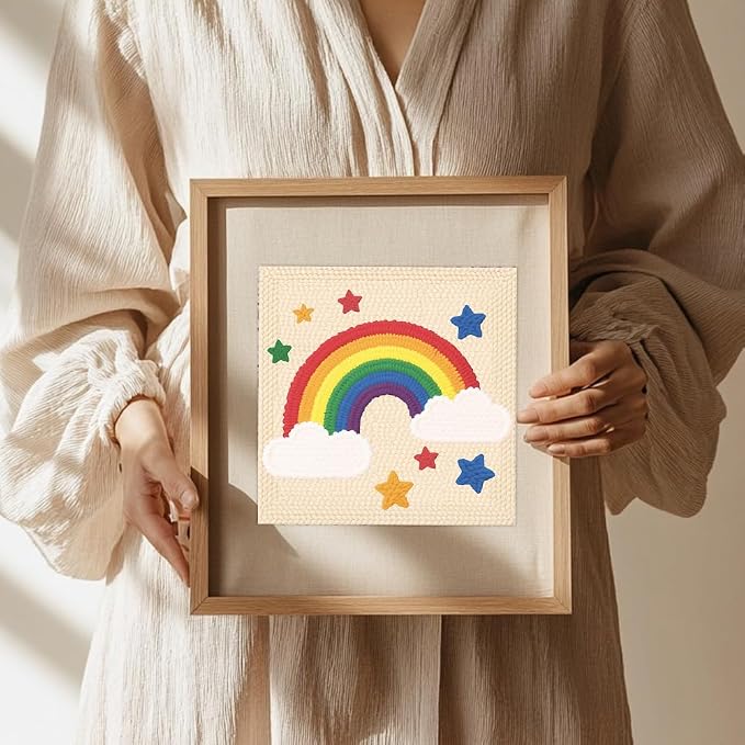 Doodlream Rainbow Star DIY Punch Needle Embroidery Kit - Image 6