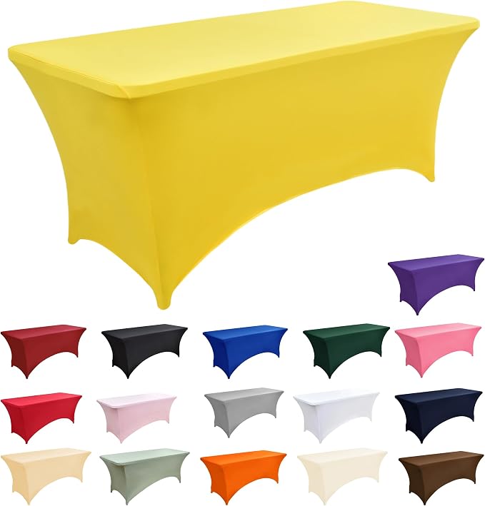 10-Pack 6ft Spandex Table Covers - Image 3