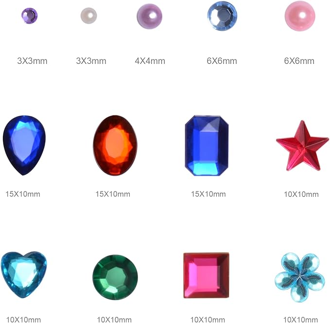 2102pcs Gems Stickers, Self Adhesive Gems - Image 2