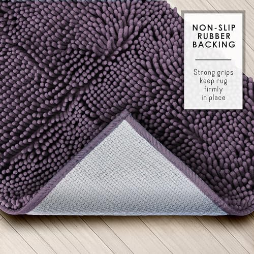 Hearth & Harbor Bathroom Rugs, Chenille Bath Mat - Image 6