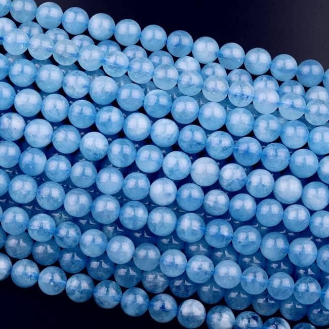 Zenkeeper 108 Pcs Natural Aquamarine Beads - Image 2