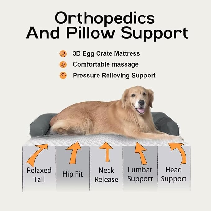 Small Dog Bed Orthopedic Washable Cat Bed Memory Foam Small Couch Sofa Indoor - Image 3