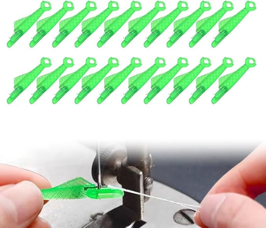 Fish Mouth Sewing Machine Needle Threader,2024 Upgrade Fish Type Needle Threader, Automatic Sewing Needle Threader,Easy Needle Threaders Tool (20 PCS)
