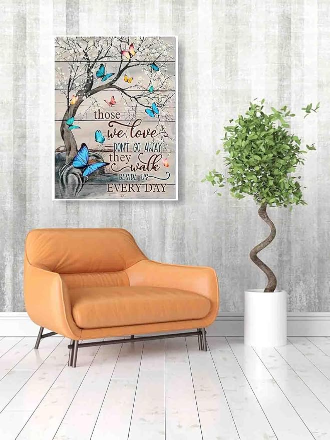 Tree Stamped Cross Stitch Kits for Adults Beginner, Butterfly Counted Cross - Image 3