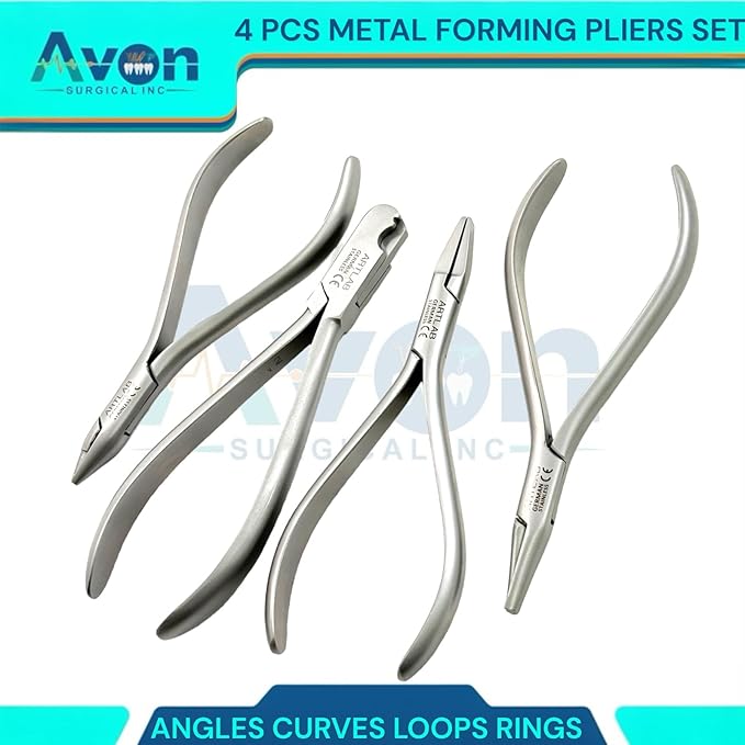 4 Pliers Types for Metal Forming, Wire Bending for Making Loops, Curves, Rings, Angles, Wire Shape Forning Pliers for Crafts, Hobby, and More.