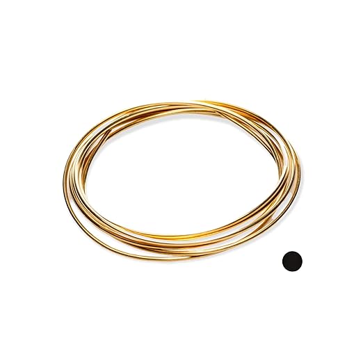 14 Gauge, Jeweler's Brass Wire, Red Brass, Round, Dead Soft, CDA #230 Alloy Jewelry Grade Made in USA - 1 Ounce (5FT) by CRAFT WIRE