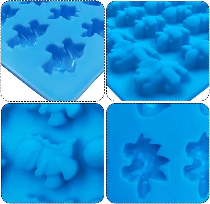 Palksky Mini Dinosaur Silicone Candy molds/Dragon Gummy Bear Mold, Non-Stick - Image 8