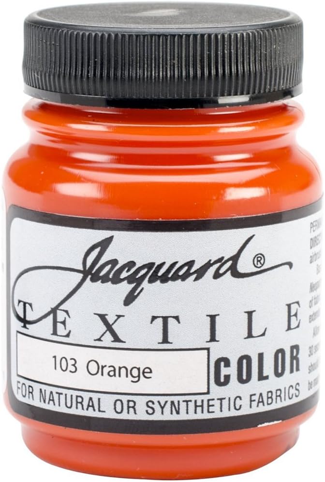 Jacquard Textile Paint 2.25 Oz Orange Paint by Jacquard