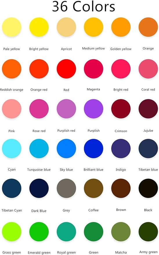 36 Colors Tie Dye Powder, Rainbow Tie Fabric Dye Powder - Image 2