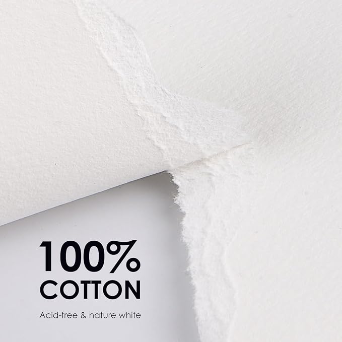 Fingraspuro 9x12 Watercolor Pad, 100% Cotton, Cold Press, 30 Sheets | 140 - Image 3