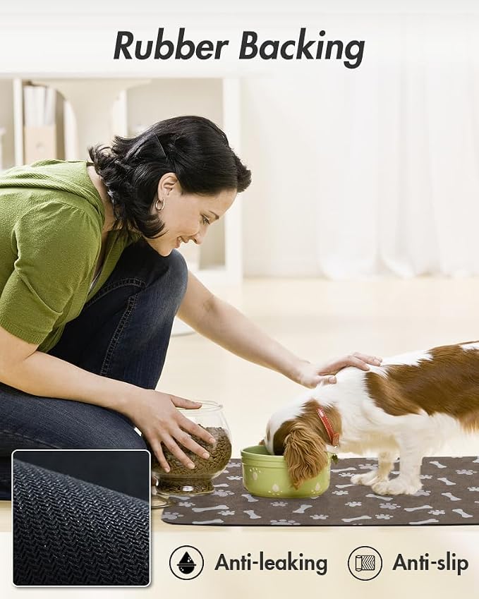 MontVoo Dog Food Mat-Large Pet Feeding Mat - Image 6