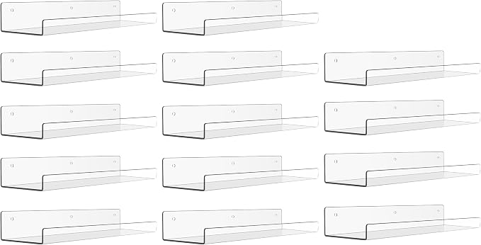 upsimples 14 Pcs 15" Acrylic Shelves by upsimples