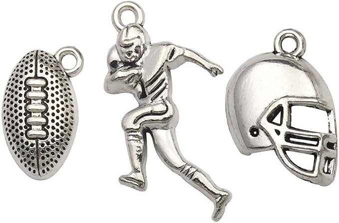 Youdiyla 60PCS Football Theme Charms Collection by Youdiyla