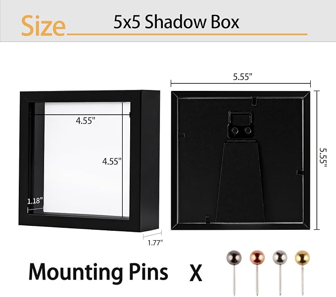 Small 5x5 Shadow Box Frame - Image 3