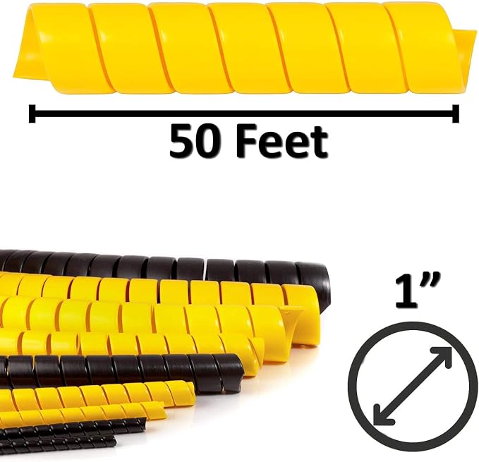 Electriduct 1 Inch Heavy Duty Spiral Wrap HDPE Flexible Plastic Cable Sleeve - Image 3