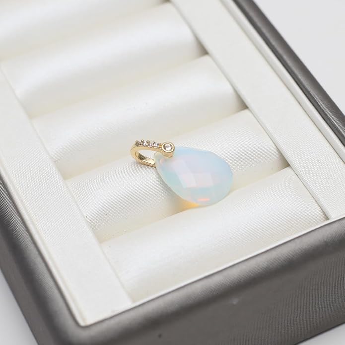 LE SKY Natural Stone Pendants Healing Crystal Gemstones - Image 8