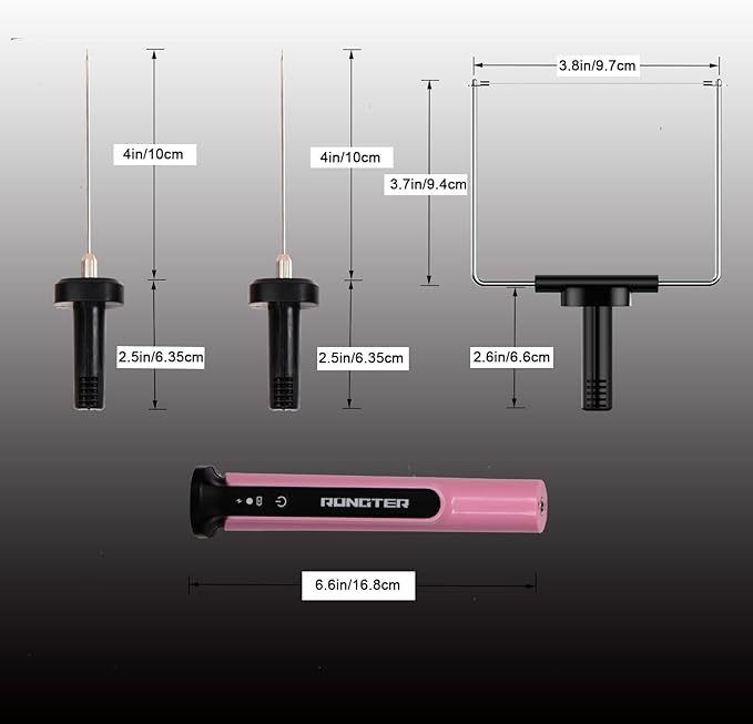 3 in 1 Hot Wire Foam Cutter Kit, Pink Foam Cutter Electric Foam Cutting Tool, Heated Foam Carving Knife Kit