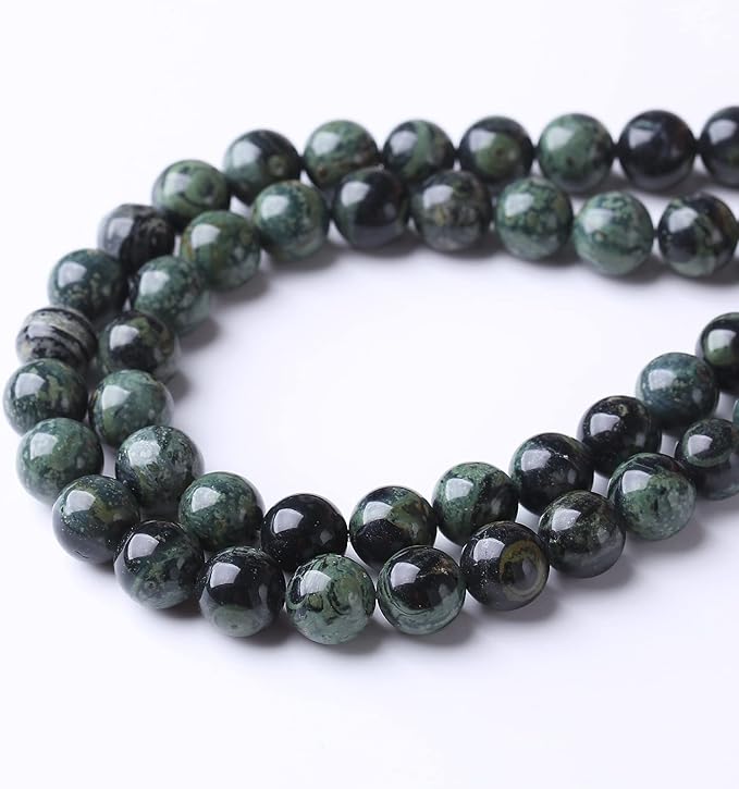 36PCS 10MM Blue Jasper Beads Stone Beads Energy Healing Beads for DIY Jewelry Bracelet Necklace Making for Jewelry Making15Inch