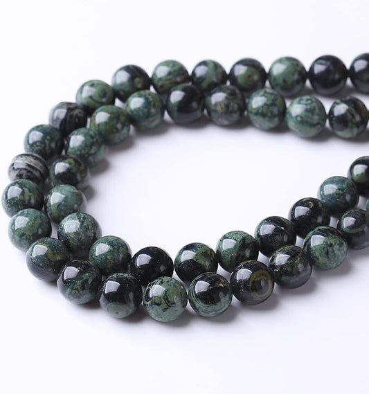 32PCS 12MM Blue Jasper Beads Stone Beads Energy Healing Beads for DIY Jewelry Bracelet Necklace Making for Jewelry Making15Inch