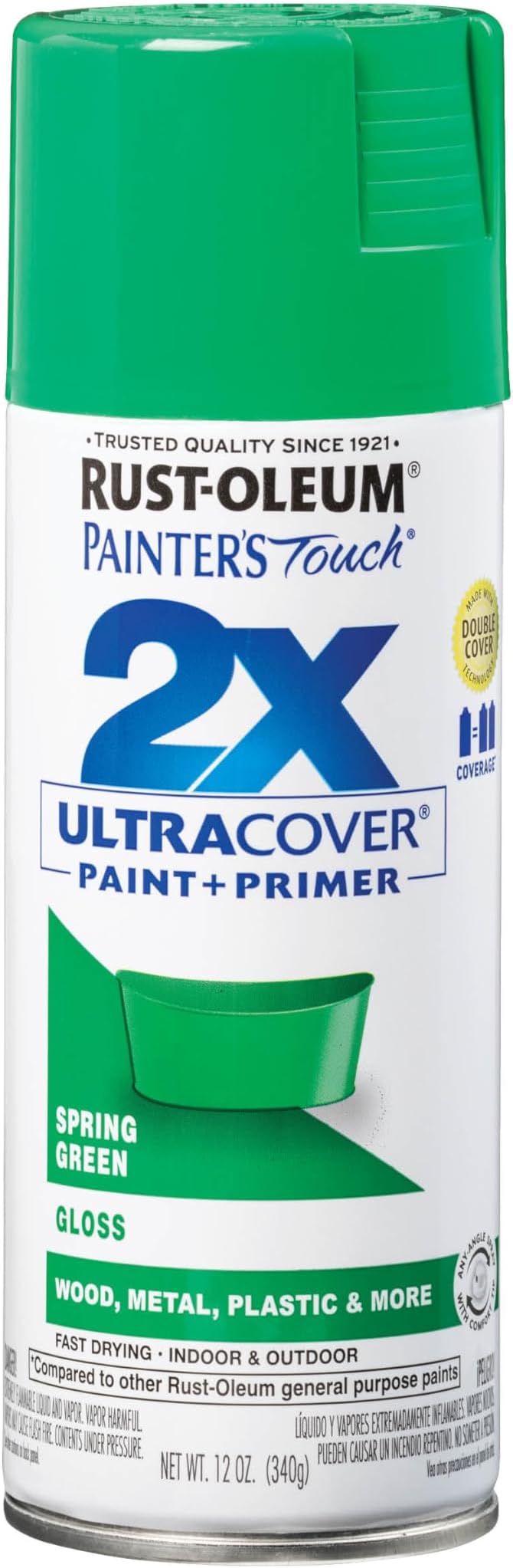 Rust-Oleum Painter's Touch 2X Ultra Cover Spray Paint, Gloss Spring Green | by Rust-Oleum