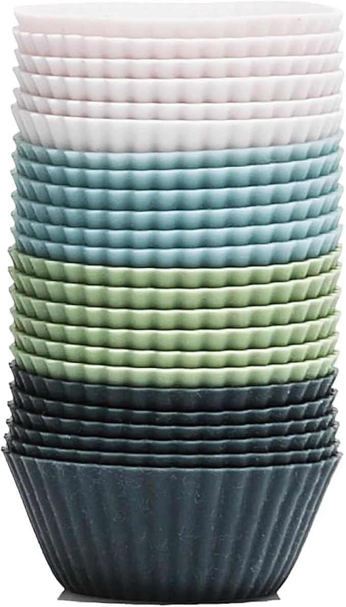 The Silicone Kitchen Reusable Mini Silicone Baking Cup, BPA Free, Dishwasher by TheSiliconeKitchen