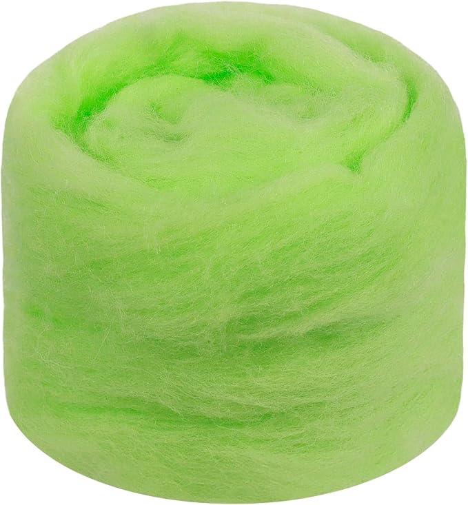 JeogYong Needle Felting Wool, 1.76oz Wool Roving Chunky Wool Yarn, Fluorescent by JeogYong