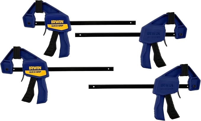 IRWIN Bar Clamp, 8 Pack | QUICK-GRIP | One-Handed | Mini - Image 4