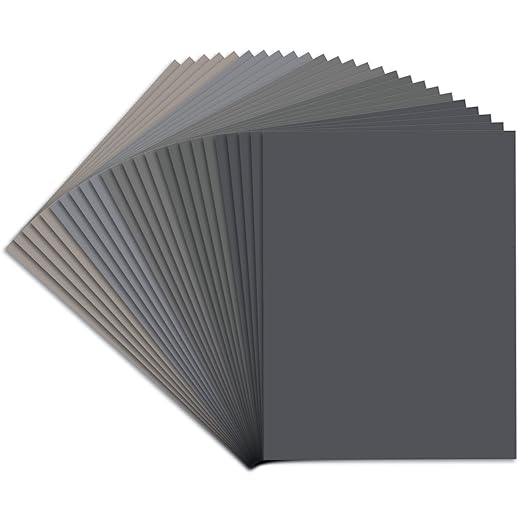 25PCS Sandpaper, Wet Dry Sandpaper, High Grit 1000 2000 3000 5000 7000 Sandpaper Sheets Assortment for Wood Metal Polishing Automotive Sanding, 9 x 11 inches