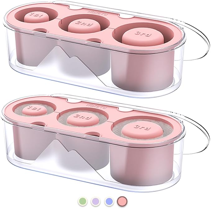 2PC Silicone Ice Mold for Stanley Cup 30 40oz, Tumbler Ice Maker | Easy Fill by NOXETU