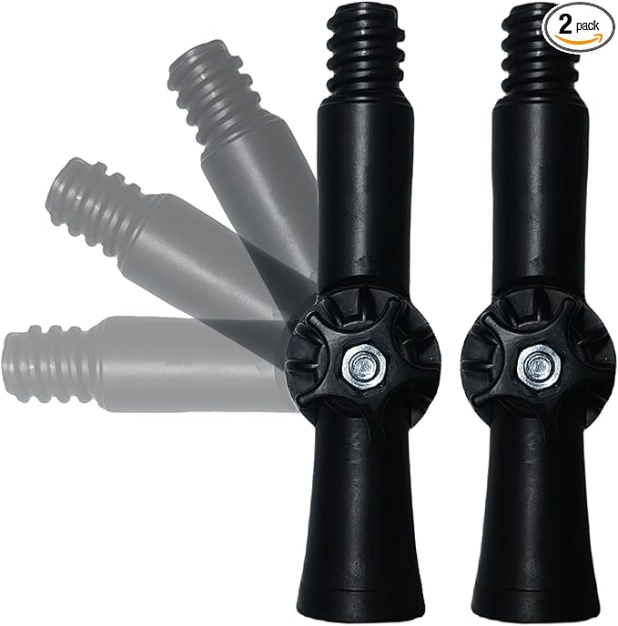 2 Pack Universal Joint Angle Adaptor for Telescoping Extension Pole, Versatile for Window Cleaning, Gutter Cleaning, Light Bulb Changing, Painting Threaded Extension Pole