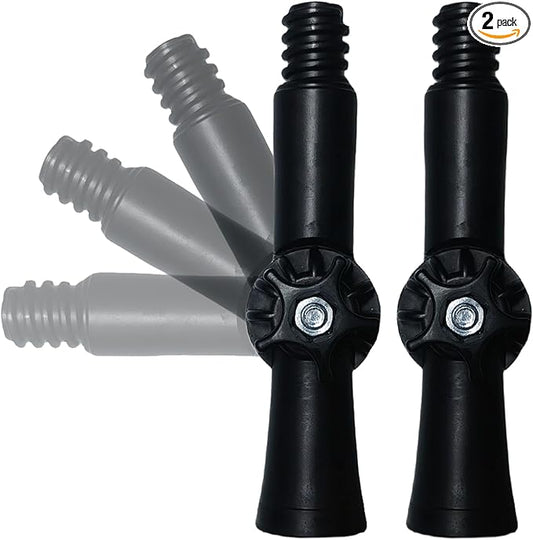 2 Pack Universal Joint Angle Adaptor for Telescoping Extension Pole, Versatile for Window Cleaning, Gutter Cleaning, Light Bulb Changing, Painting Threaded Extension Pole