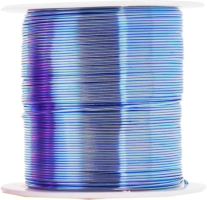 Mandala Crafts 22 Gauge Anodized Aluminum Craft Wire for Jewelry Making - 400 FT Colored Flexible Pastel Wire - Bendable for Bonsai Armature Crafting Sculpting