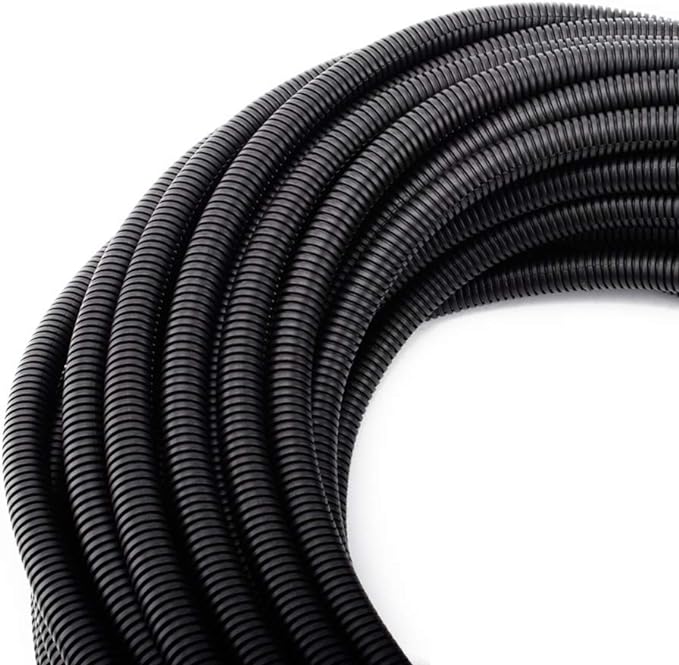 ZhiYo 50FT 3/8” Wire Loom Split Tubing Auto Wire Conduit Flexible Cover | High by ZhiYo
