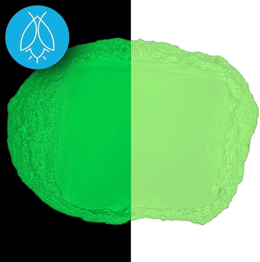 Glow in The Dark Pigment Powder - Neutral and Fluorescent Color for Art Painting, Fine Art, Nail Art Paint, and DIY Crafts - Long Lasting, 10+ Color Options - Fluorescent Green - (60 Grams/ 2.12 oz)