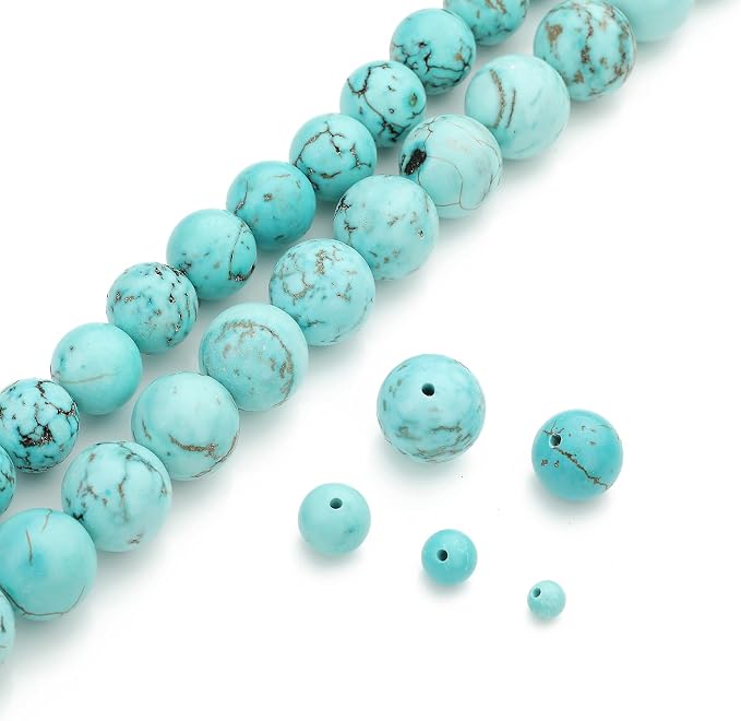 Zenkeeper 108Pcs Turquoise Spacer Loose Beads Bulk - Image 4