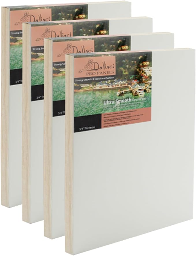 DaVinci Wood Panel Pro Ultra Smooth Gesso Panels 3/4'''' Panel 16x20'''' by DaVinci+Wood+Panel