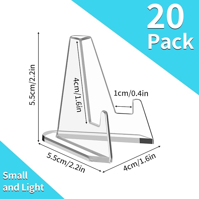 Reastar Card Display Stand, Acrylic Card Holder, 2.2 in | - Image 2
