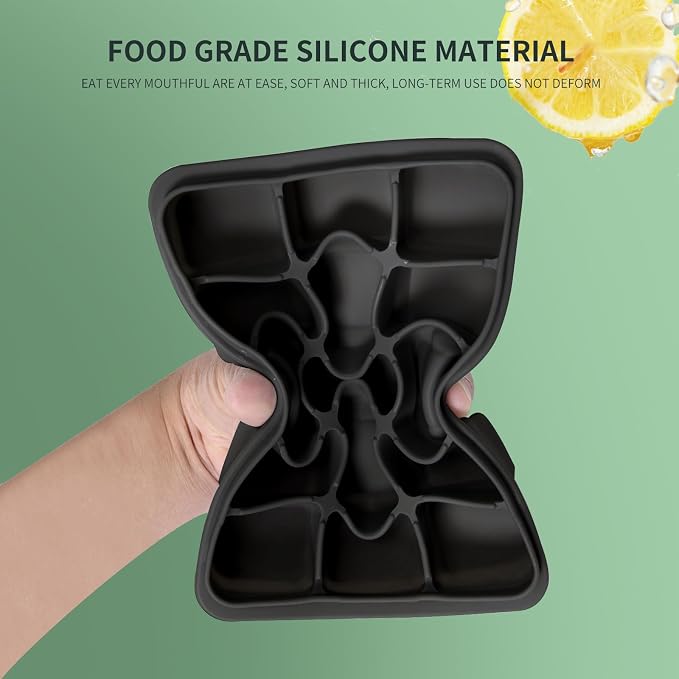 Tvmania Ice Cube Trays Set of 2, 15-Cube Silicone Molds - Image 5