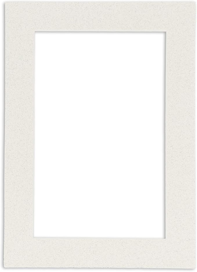11x14 Mat Bevel Cut for 8.5x11 Photos - Acid Free Oyster Shell White Precut Matboard With Backing Board and Crystal Clear, Self Seal Mat Bag - For Pictures, Framing - 4-ply Thickness