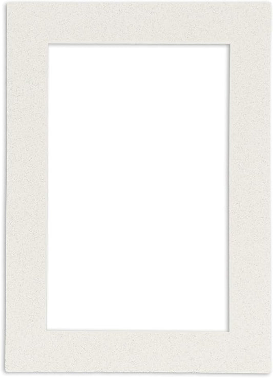 11x14 Mat Bevel Cut for 8.5x11 Photos - Acid Free Oyster Shell White Precut Matboard With Backing Board and Crystal Clear, Self Seal Mat Bag - For Pictures, Framing - 4-ply Thickness