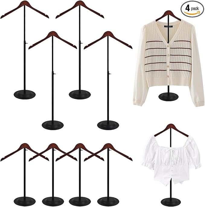 8 Pack Shirt Display Stand, Adjustable Shoulder Stand Rack 17-31.5 Inch | by Unknown